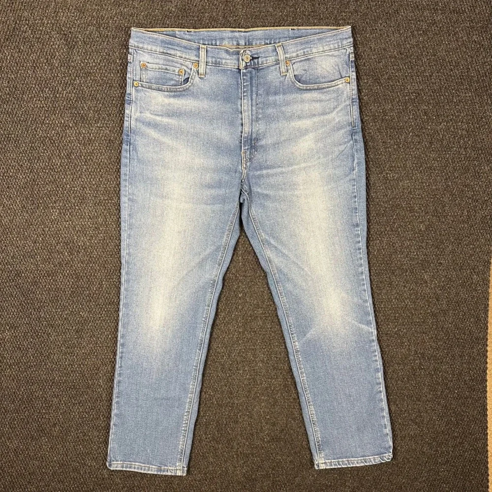 Levi's 541 Jeans Mens 38x30 Athletic Taper Light Wash Stretch Denim (Fit 37x29)